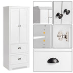 2 Doors 2 Pumps Bathroom Cabinet, White