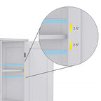 Bathroom Storage Cabinet - 11.81D x 23.62W x 31.89H
