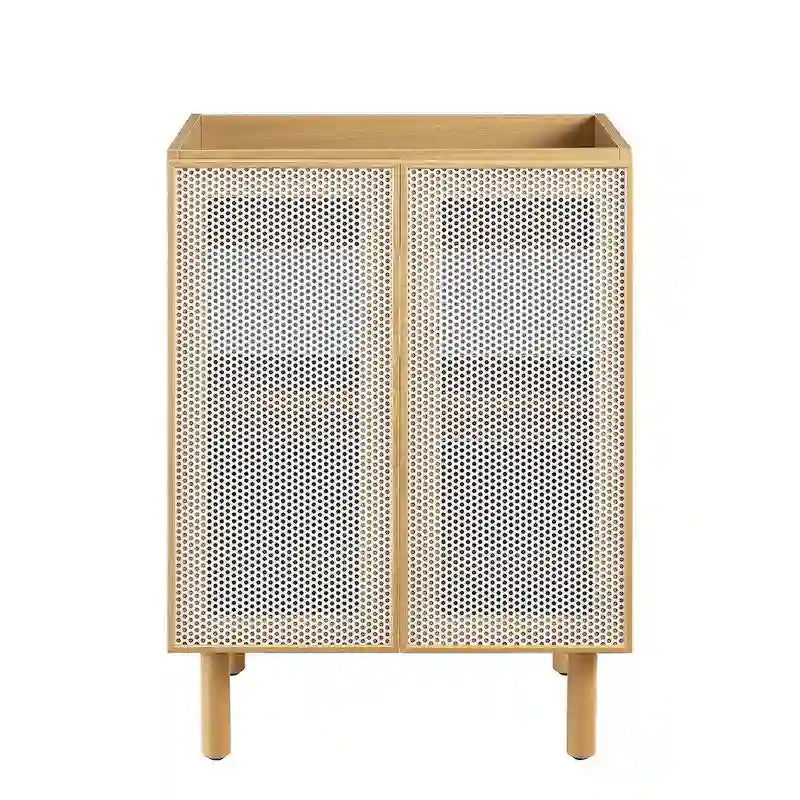 24 Perforated Metal Bathroom Vanity Cabinet (Sink Basin Not Included)