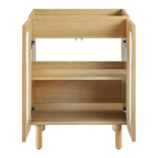 24 Perforated Metal Bathroom Vanity Cabinet (Sink Basin Not Included)