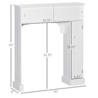 Over the Toilet Bathroom Cabinet with Adjustable Shelves