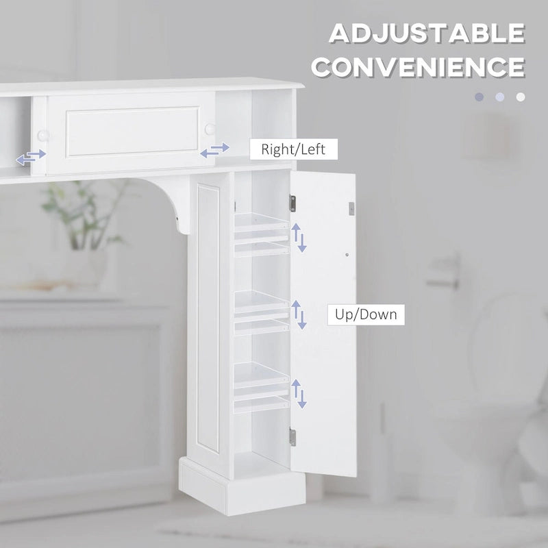 Over the Toilet Bathroom Cabinet with Adjustable Shelves