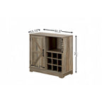 Farmhouse Sideboard Cabinet with Wine Rack, Drawer & Adjustable Shelves