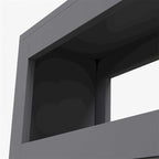 6.25x20.5x28.25 Wood Rolling Narrow Bathroom Side Storage Cabinet