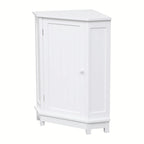 Triangle Corner Bathroom Storage Cabinet with Adjustable Shelf