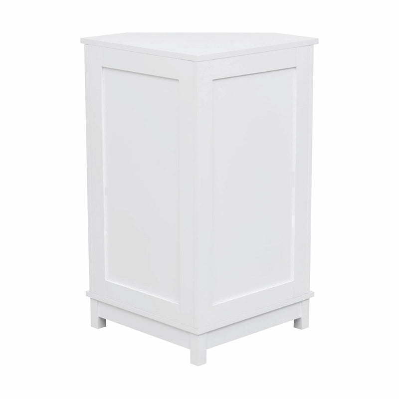 Triangle Corner Bathroom Storage Cabinet with Adjustable Shelf