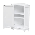 Triangle Corner Bathroom Storage Cabinet with Adjustable Shelf