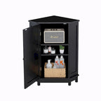 Triangle Corner Bathroom Storage Cabinet with Adjustable Shelf