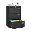 Filing Cabinet Lateral File Cabinet 3 Drawer,Locking Metal File Cabinets Three Drawer, Office Filing Cabinet with Lock Drawers