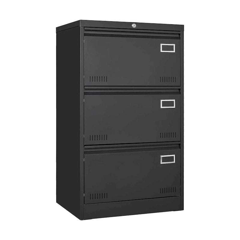 Filing Cabinet Lateral File Cabinet 3 Drawer,Locking Metal File Cabinets Three Drawer, Office Filing Cabinet with Lock Drawers