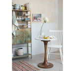 Heavily Distressed Metal Cabinet with Slatted Shelves